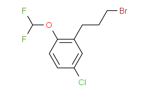 CAS No. 1804182-19-1, 1-(3-Bromopropyl)-5-chloro-2-(difluoromethoxy)benzene
