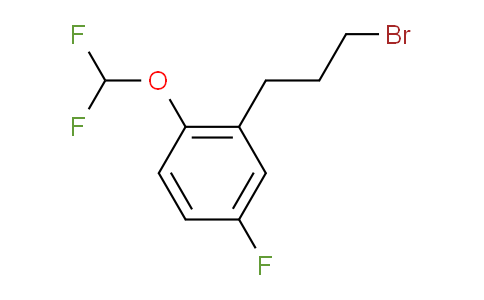 CAS No. 1803893-84-6, 1-(3-Bromopropyl)-2-(difluoromethoxy)-5-fluorobenzene