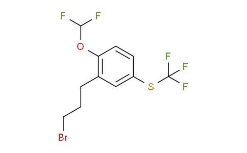 CAS No. 1805690-97-4, 1-(3-Bromopropyl)-2-(difluoromethoxy)-5-(trifluoromethylthio)benzene