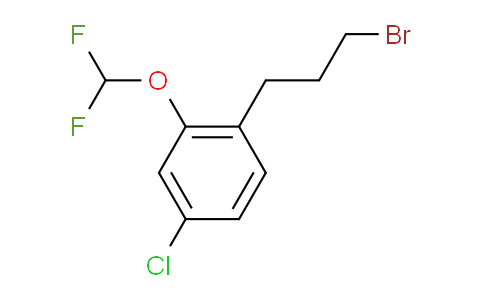 CAS No. 1805712-29-1, 1-(3-Bromopropyl)-4-chloro-2-(difluoromethoxy)benzene