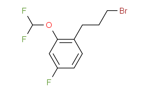 CAS No. 1804142-89-9, 1-(3-Bromopropyl)-2-(difluoromethoxy)-4-fluorobenzene