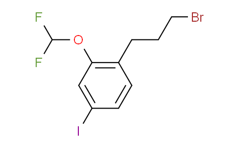 CAS No. 1804144-20-4, 1-(3-Bromopropyl)-2-(difluoromethoxy)-4-iodobenzene
