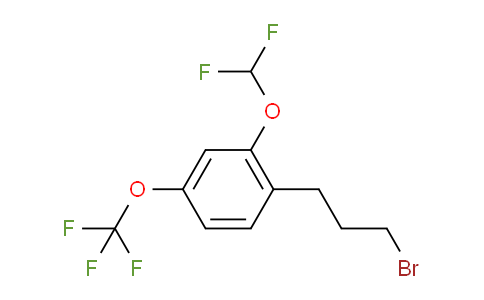 CAS No. 1805690-90-7, 1-(3-Bromopropyl)-2-(difluoromethoxy)-4-(trifluoromethoxy)benzene