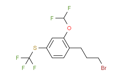 CAS No. 1804188-48-4, 1-(3-Bromopropyl)-2-(difluoromethoxy)-4-(trifluoromethylthio)benzene
