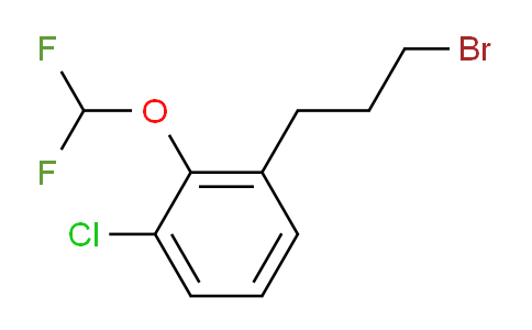 CAS No. 1804234-39-6, 1-(3-Bromopropyl)-3-chloro-2-(difluoromethoxy)benzene