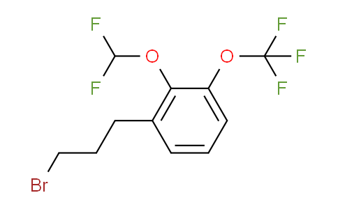 CAS No. 1803887-81-1, 1-(3-Bromopropyl)-2-(difluoromethoxy)-3-(trifluoromethoxy)benzene