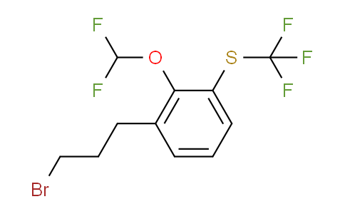 CAS No. 1805876-70-3, 1-(3-Bromopropyl)-2-(difluoromethoxy)-3-(trifluoromethylthio)benzene