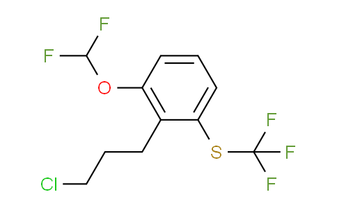 CAS No. 1803889-53-3, 1-(3-Chloropropyl)-2-(difluoromethoxy)-6-(trifluoromethylthio)benzene