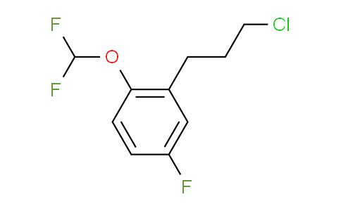 CAS No. 1805763-27-2, 1-(3-Chloropropyl)-2-(difluoromethoxy)-5-fluorobenzene