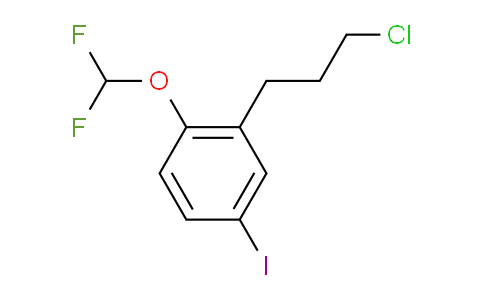 CAS No. 1804084-08-9, 1-(3-Chloropropyl)-2-(difluoromethoxy)-5-iodobenzene