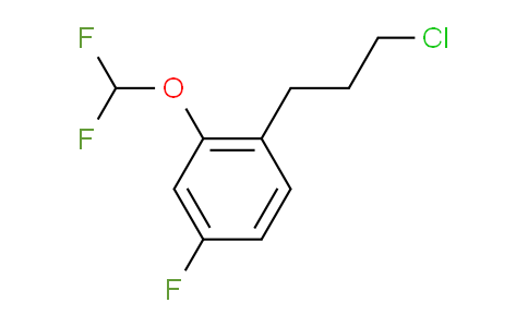 CAS No. 1805873-44-2, 1-(3-Chloropropyl)-2-(difluoromethoxy)-4-fluorobenzene