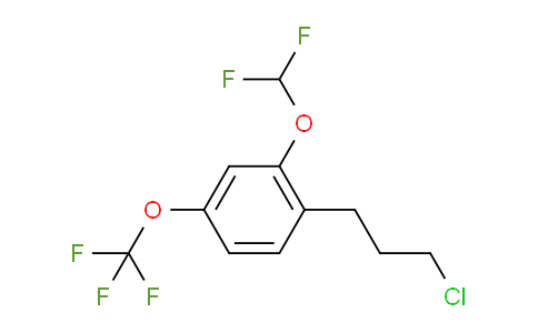 CAS No. 1806458-12-7, 1-(3-Chloropropyl)-2-(difluoromethoxy)-4-(trifluoromethoxy)benzene