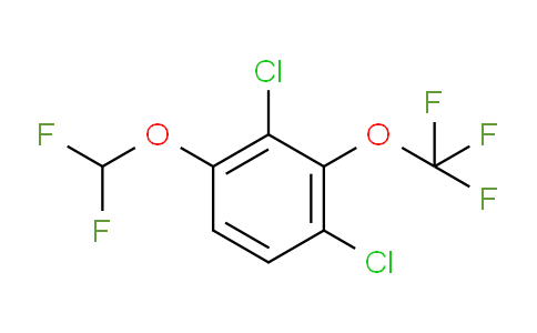 CAS No. 1805126-50-4, 1,3-Dichloro-4-difluoromethoxy-2-(trifluoromethoxy)benzene