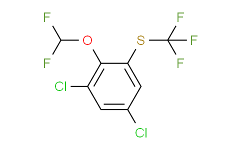CAS No. 1807179-16-3, 1,5-Dichloro-2-difluoromethoxy-3-(trifluoromethylthio)benzene