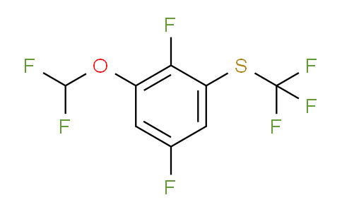 CAS No. 1803835-02-0, 1,4-Difluoro-2-difluoromethoxy-6-(trifluoromethylthio)benzene