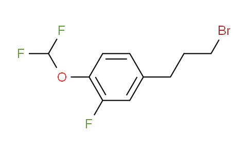 CAS No. 1804275-04-4, 1-(3-Bromopropyl)-4-(difluoromethoxy)-3-fluorobenzene