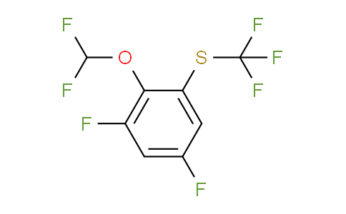 CAS No. 1803804-32-1, 1,5-Difluoro-2-difluoromethoxy-3-(trifluoromethylthio)benzene