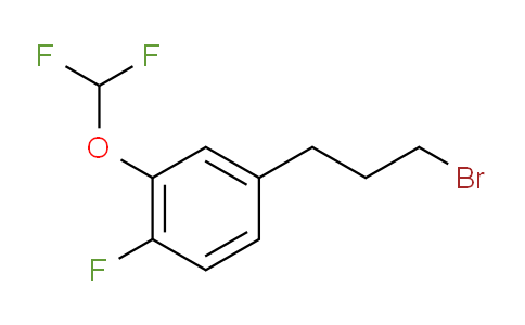 CAS No. 1803890-32-5, 1-(3-Bromopropyl)-3-(difluoromethoxy)-4-fluorobenzene