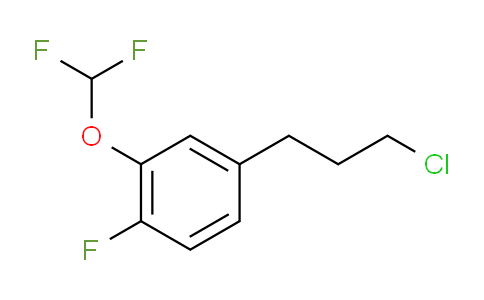 CAS No. 1804135-15-6, 1-(3-Chloropropyl)-3-(difluoromethoxy)-4-fluorobenzene