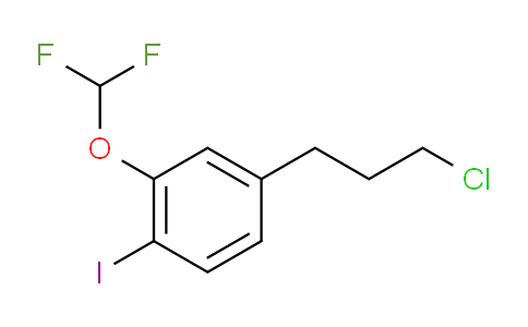 CAS No. 1806554-36-8, 1-(3-Chloropropyl)-3-(difluoromethoxy)-4-iodobenzene