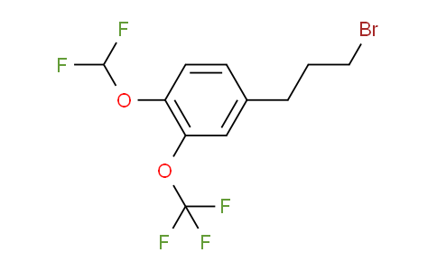 CAS No. 1803721-45-0, 1-(3-Bromopropyl)-4-(difluoromethoxy)-3-(trifluoromethoxy)benzene