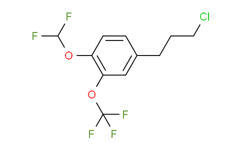 CAS No. 1806557-69-6, 1-(3-Chloropropyl)-4-(difluoromethoxy)-3-(trifluoromethoxy)benzene