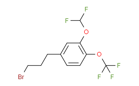 CAS No. 1806557-64-1, 1-(3-Bromopropyl)-3-(difluoromethoxy)-4-(trifluoromethoxy)benzene