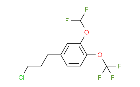 CAS No. 1804279-19-3, 1-(3-Chloropropyl)-3-(difluoromethoxy)-4-(trifluoromethoxy)benzene