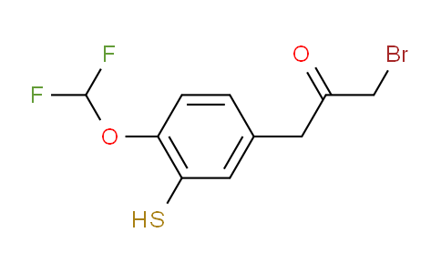 CAS No. 1804085-42-4, 1-Bromo-3-(4-(difluoromethoxy)-3-mercaptophenyl)propan-2-one