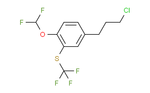 CAS No. 1805691-02-4, 1-(3-Chloropropyl)-4-(difluoromethoxy)-3-(trifluoromethylthio)benzene