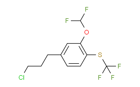 CAS No. 1805762-42-8, 1-(3-Chloropropyl)-3-(difluoromethoxy)-4-(trifluoromethylthio)benzene
