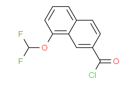 CAS No. 1261800-65-0, 1-(Difluoromethoxy)naphthalene-7-carbonyl chloride