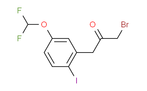 CAS No. 1803888-04-1, 1-Bromo-3-(5-(difluoromethoxy)-2-iodophenyl)propan-2-one