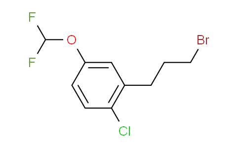 CAS No. 1804078-23-6, 1-(3-Bromopropyl)-2-chloro-5-(difluoromethoxy)benzene