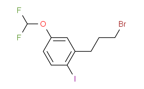 CAS No. 1804268-81-2, 1-(3-Bromopropyl)-5-(difluoromethoxy)-2-iodobenzene