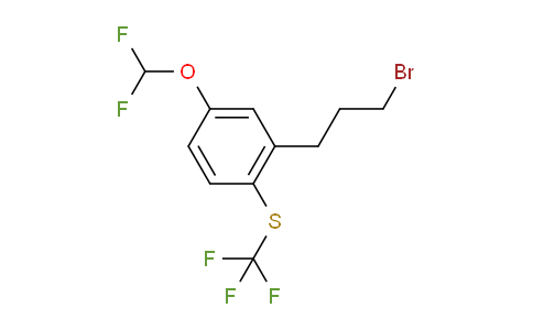 CAS No. 1806527-62-7, 1-(3-Bromopropyl)-5-(difluoromethoxy)-2-(trifluoromethylthio)benzene