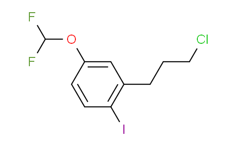 CAS No. 1804224-22-3, 1-(3-Chloropropyl)-5-(difluoromethoxy)-2-iodobenzene