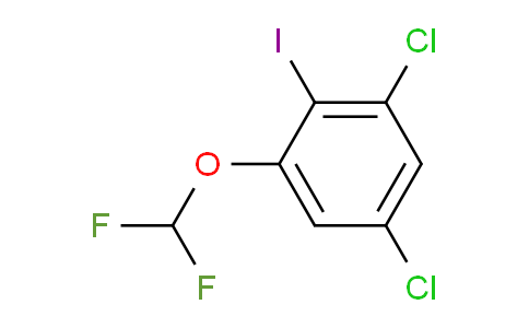 CAS No. 1804884-42-1, 1,5-Dichloro-3-difluoromethoxy-2-iodobenzene