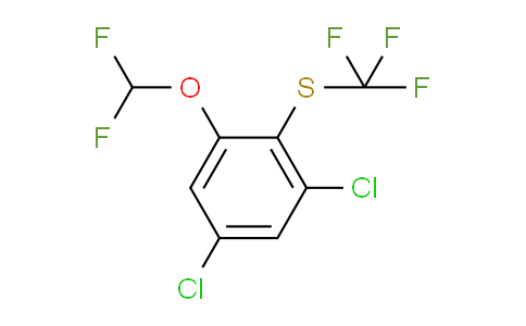 CAS No. 1805126-65-1, 1,5-Dichloro-3-difluoromethoxy-2-(trifluoromethylthio)benzene