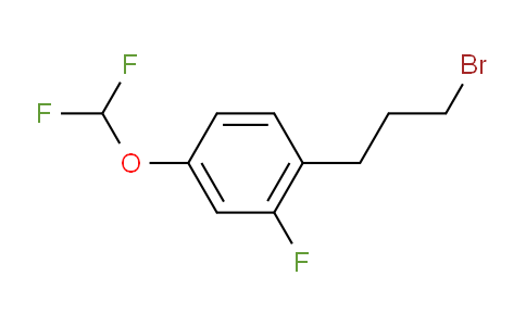 CAS No. 1803716-83-7, 1-(3-Bromopropyl)-4-(difluoromethoxy)-2-fluorobenzene