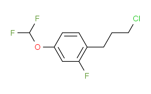CAS No. 1806642-05-6, 1-(3-Chloropropyl)-4-(difluoromethoxy)-2-fluorobenzene
