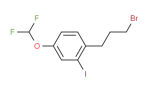 CAS No. 1803722-29-3, 1-(3-Bromopropyl)-4-(difluoromethoxy)-2-iodobenzene