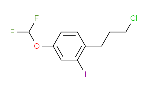 CAS No. 1805874-70-7, 1-(3-Chloropropyl)-4-(difluoromethoxy)-2-iodobenzene