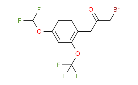 CAS No. 1803888-59-6, 1-Bromo-3-(4-(difluoromethoxy)-2-(trifluoromethoxy)phenyl)propan-2-one