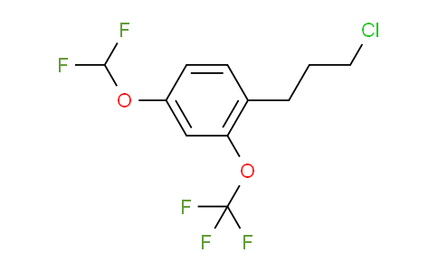 CAS No. 1805761-91-4, 1-(3-Chloropropyl)-4-(difluoromethoxy)-2-(trifluoromethoxy)benzene