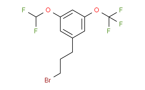 CAS No. 1805761-77-6, 1-(3-Bromopropyl)-3-(difluoromethoxy)-5-(trifluoromethoxy)benzene