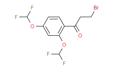 CAS No. 1804203-61-9, 1-(2,4-Bis(difluoromethoxy)phenyl)-3-bromopropan-1-one