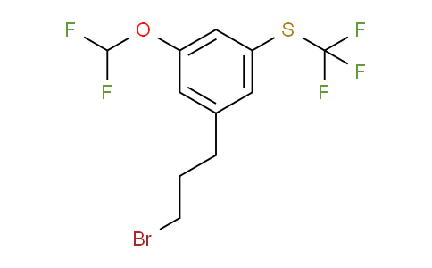 CAS No. 1806550-80-0, 1-(3-Bromopropyl)-3-(difluoromethoxy)-5-(trifluoromethylthio)benzene