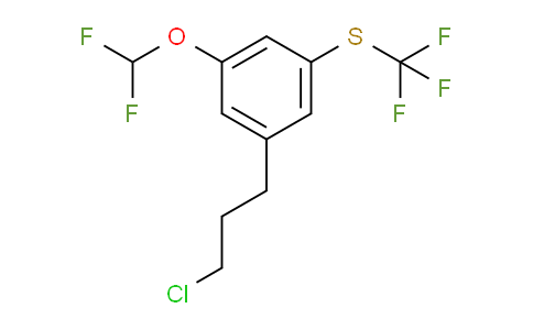 CAS No. 1805892-25-4, 1-(3-Chloropropyl)-3-(difluoromethoxy)-5-(trifluoromethylthio)benzene