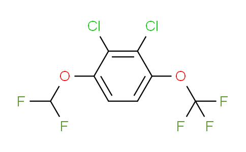 CAS No. 1804512-88-6, 1,2-Dichloro-3-difluoromethoxy-6-(trifluoromethoxy)benzene
